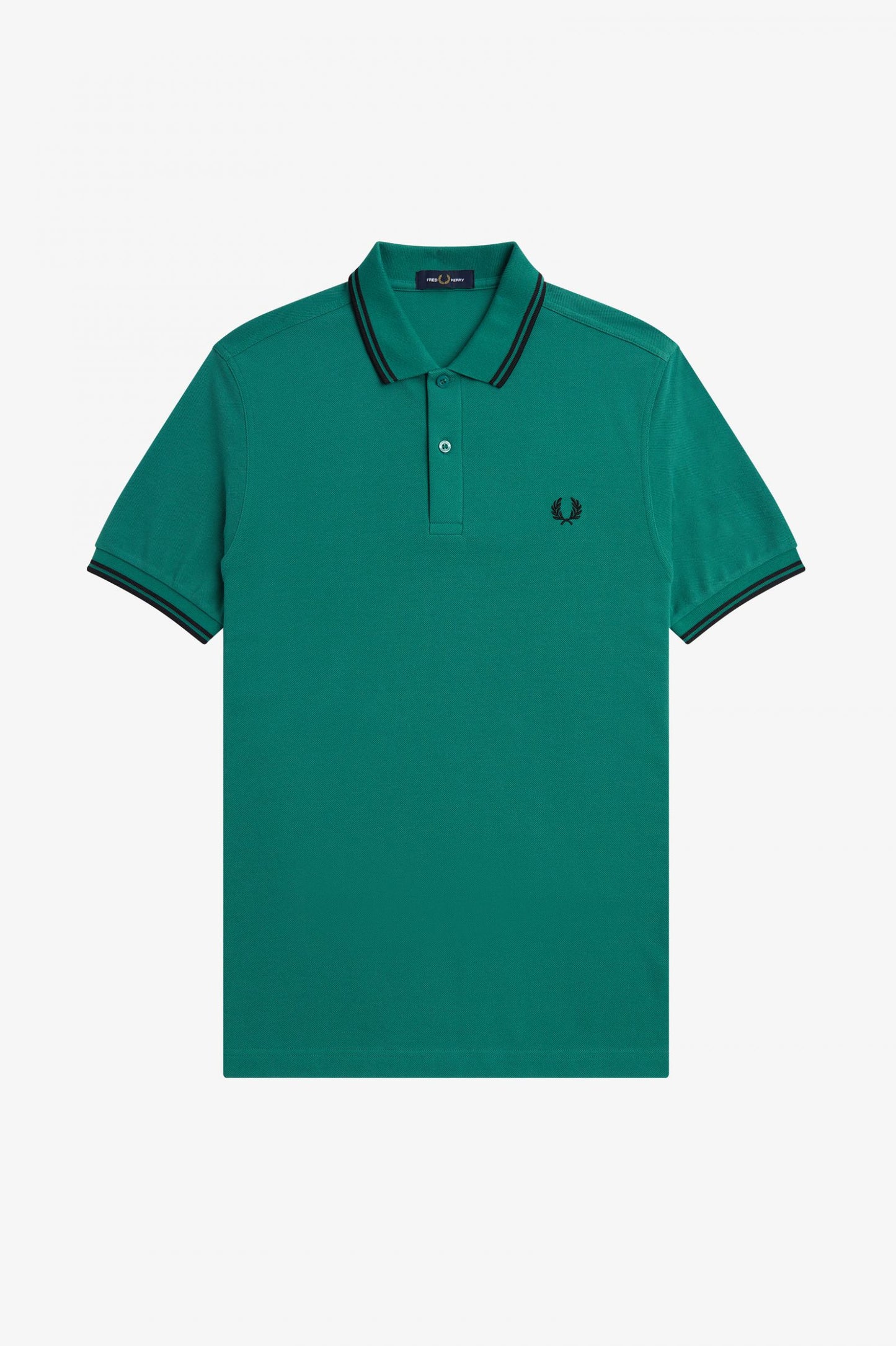 Fred Perry Polo M3600 Deep Minty / Black / Black