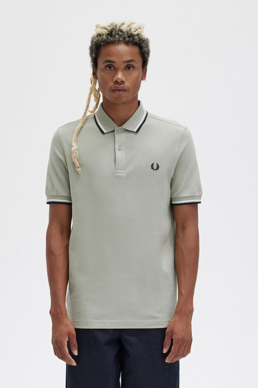 Fred Perry Polo M3600 Seegrass / Snow White / Black