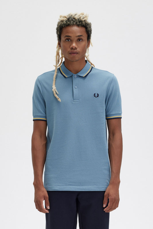 Fred Perry Polo M3600 Ash Blue / Golden Hour / Navy