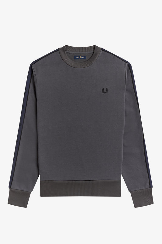 Fred Perry Sweatshirt Taped Gunmetal