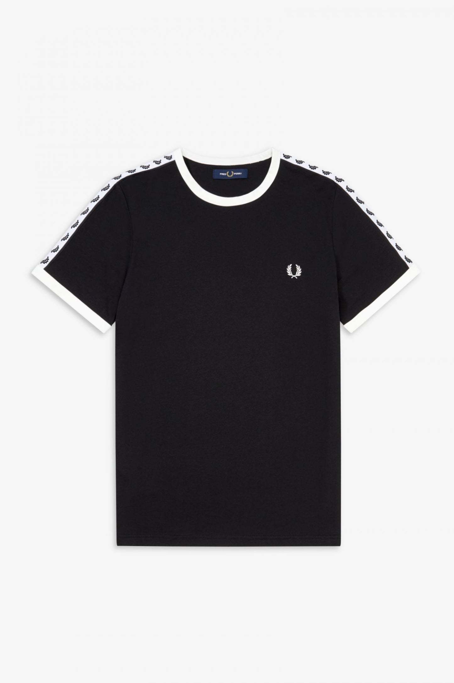 Fred Perry Taped Ringer T-Shirt Black