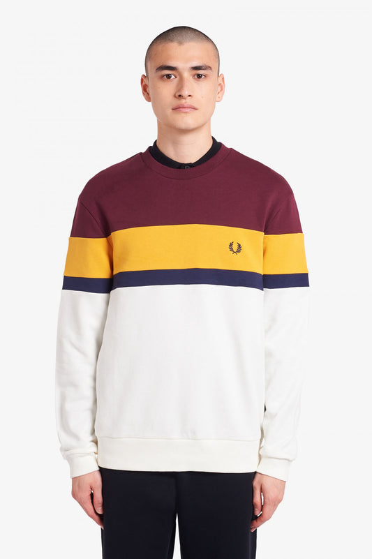 Fred Perry Colourblock Sweatshirt Mahony