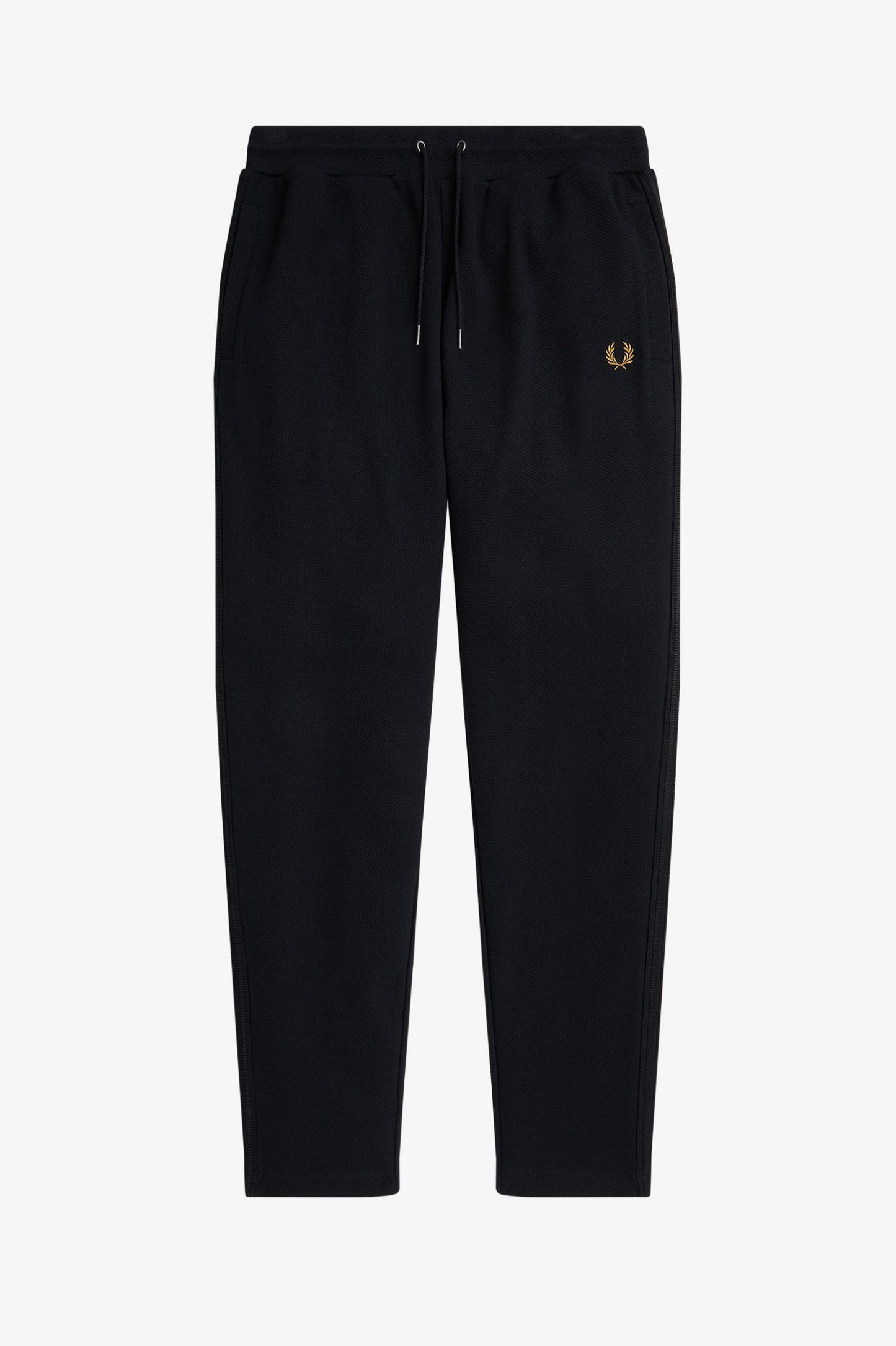 Fred Perry Knitted Taped Track Pants Black